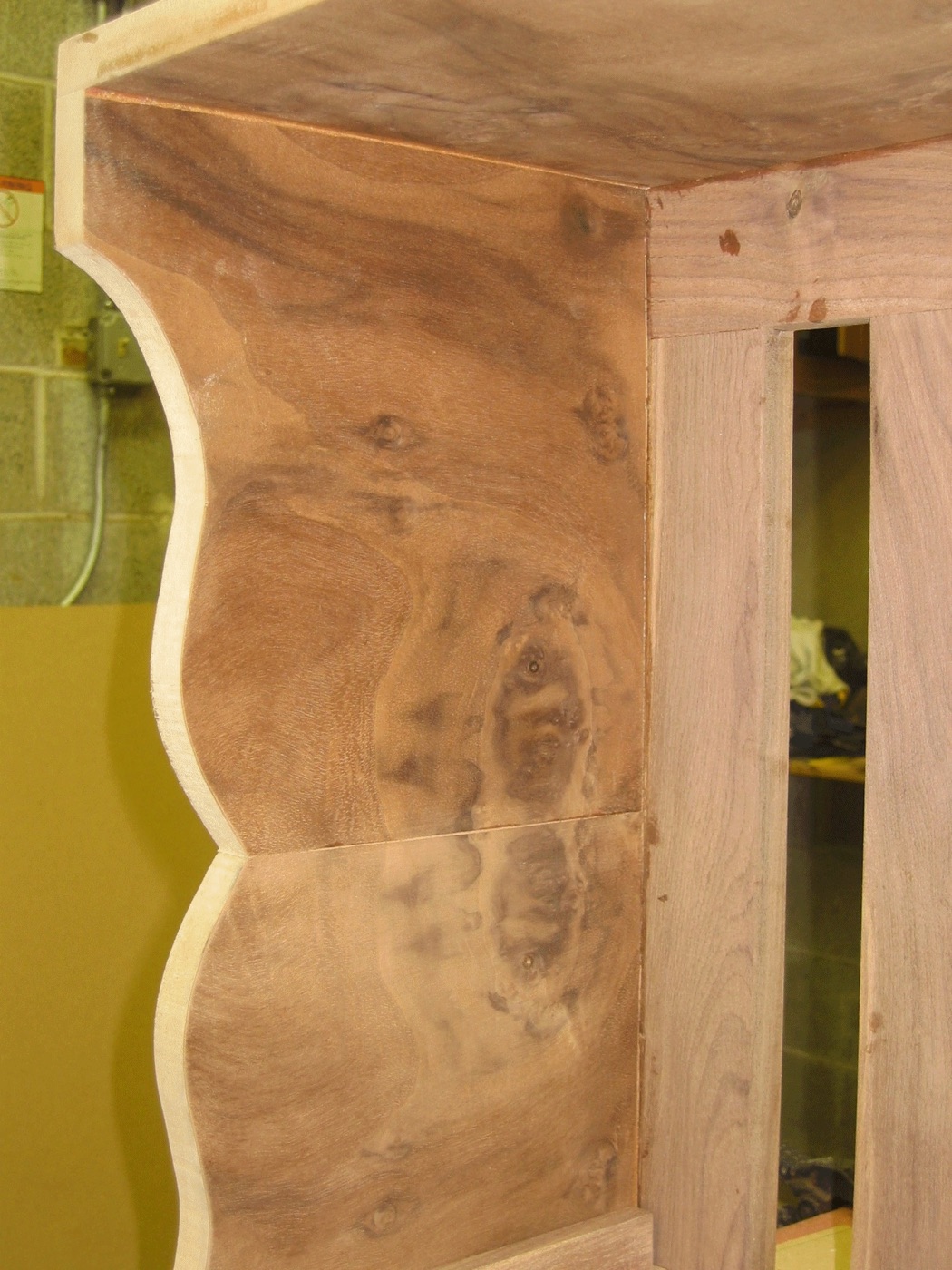 Burl veneer work