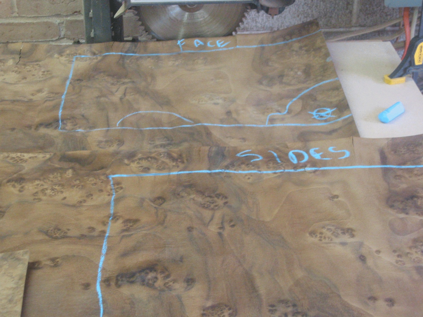 Burl veneer work