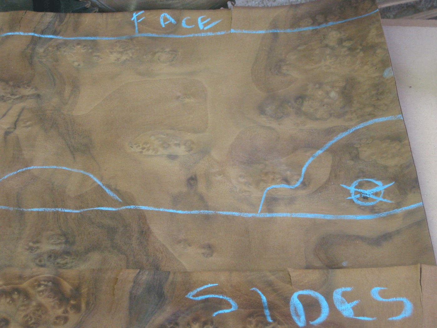 Burl veneer work